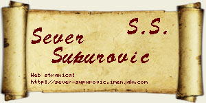 Sever Supurović vizit kartica